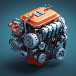 3d-rendering-car-engine-model